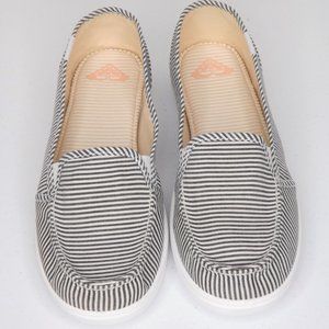 Roxy Minnow Loafers Slate Blue and White Size 8.5 Never Worn